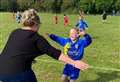 Boy's adorable goal celebration with mum goes viral