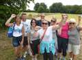 Charity walkers smash target