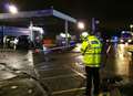 Car crashes into petrol station