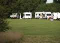 Travellers move onto playing fields 