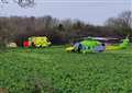 Children's air ambulance lands by nature reserve