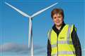 Sturgeon hails potential of renewables as tallest wind turbines linked to grid