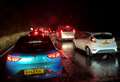 Delays on major routes after accidents in the wet weather