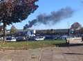 Thick plumes of smoke from scrapyard blaze