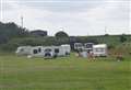 Travellers pitch up on field