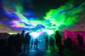 Northern Lights recreated in London skies