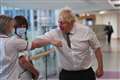 Johnson criticised for ‘irresponsibly parading’ around a hospital without a mask