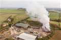 Recycling plant fire in Wiltshire under control