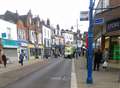 Woman taken to hospital after fall in town centre