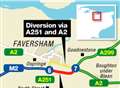 M2 roadworks start tonight in