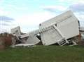 Windmill blown over in storm