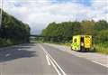 Motorbike passenger in hospital after crash shuts A2