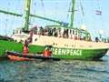 Rainbow Warrior's protest against coal plant