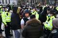 Five police officers injured as 29 arrested at anti-lockdown protest