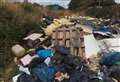 Hunt for fly-tippers who dumped mounds of building waste