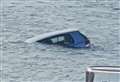 Car swallowed up by sea