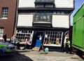 Lorry stuck after one-way street blunder