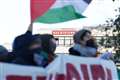 Hundreds of trade unionists blockade BAE Systems factory in Israel-Gaza protest