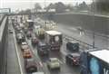 Long queues near Dartford Crossing