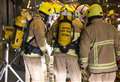 Bedding caught fire behind a shop