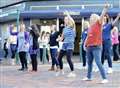 Flash mob stuns town shoppers