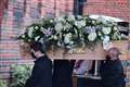 Dame Barbara Windsor laid to rest with flowers spelling out ‘Babs’ and ‘Saucy’