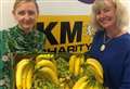 Bike-ride banana boost for homelessness charity