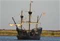 Huge replica of ship that made first round-the-world voyage arrives in Kent