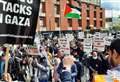 Hundreds march in solidarity with Palestine