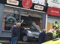 Car ploughs into fish and chip shop