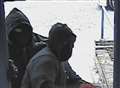 Moment masked raiders launch attack on ATM security staff 