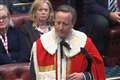 David Cameron takes seat in House of Lords after Foreign Secretary appointment