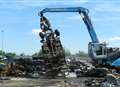 Flytipping lorry crushed by council