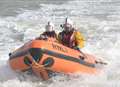 Men and dogs rescued by lifeboat