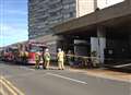 Firefighters tackle blaze at tower block 