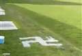 Swastika painted on football club's pitch after break-in