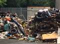 Mountain of rubble dumped at popular spot