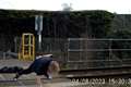 Safety warning after teenager seen doing one-armed press-up on level crossing