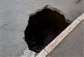 Road reopened after 10ft sinkhole filled