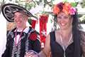 Glastonbury regulars seal marriage during intimate handfasting ceremony