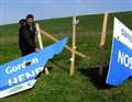 Election signs destroyed