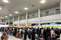 Queues ‘outside terminal’ leave passengers missing flights and losing money