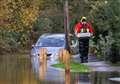 Flood rescue after taxi driver gets stranded