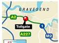 A2 crash leads to lane closure