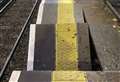 Platform damaged after train hits 'obstruction'