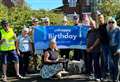 Fed-up villagers hold birthday party for two-year-old water leak