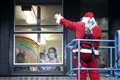 Santa swaps sleigh for cherry-picker as he visits children’s hospital