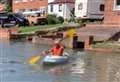 Road flooded after water main bursts