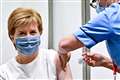 Sturgeon receives second coronavirus vaccine dose