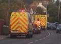 Telegraph pole hit in three-car crash